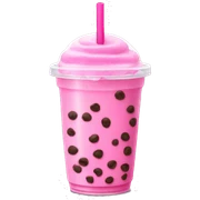 Pink Boba tea sticker