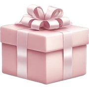 Light pink Christmas gifts under a white Christmas tree  sticker