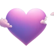 Sky heart sticker