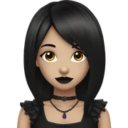 goth girl sticker