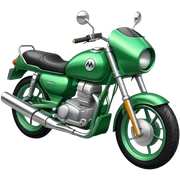 Moto green sticker