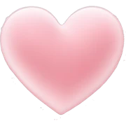 light pink love heart sticker