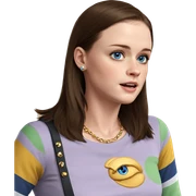 blue eyed girl in jewelry sticker