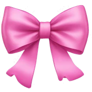 Pink bow sticker