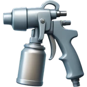 Spray gun sticker