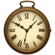 vintage clock sticker