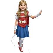 smiling boy with long hair sticker