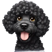 Black doodle  sticker