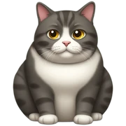 fat cat sticker