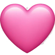Pink heart sticker