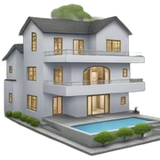 modern house sticker