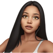 realistic portrait of a girl sticker