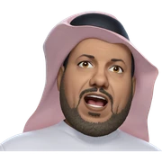 bearded boy with open mouth sticker