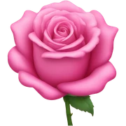 A pink rose sticker