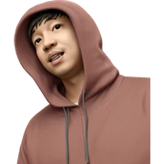 hooded boy in indoor setting sticker
