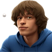 mysterious boy in hood sticker