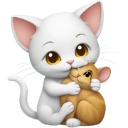 Cat loved mouse  sticker