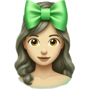 Light green bow on light green bow sticker