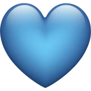 blue heart  sticker
