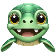 Sea turtle smiling  sticker