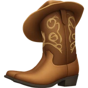 cute cowboy boots sticker