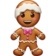 Gingerbread man sticker