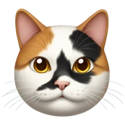 Calico cat Fat sticker