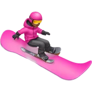 Pink snowboard  sticker