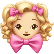 cute pink bow sticker