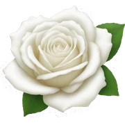 White rose sticker