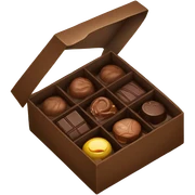box of chocolates sticker