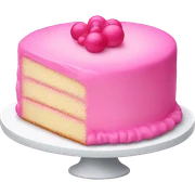 Pink cake sticker