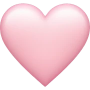 light pink heart sticker