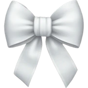 White bow sticker