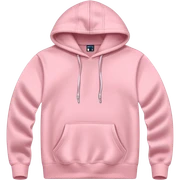 pastel pink hoodie flatlay  sticker