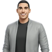 smiling boy in grey jacket sticker