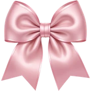 light pink bow on light pink bow sticker
