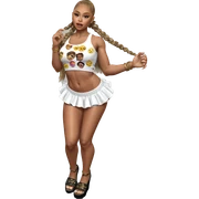 girl in crop top outfit sticker