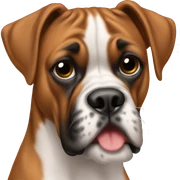 Boxer dog sticker