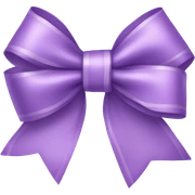 Lilac ribbon bow sticker