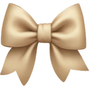 aesthetic beige bow sticker