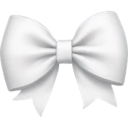 White bow  sticker
