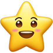 Cute star sticker