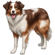 Red merle Australian shepherd sticker