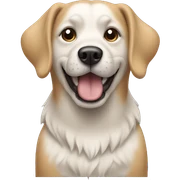 dog vith dog sticker