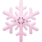 pastel pink snowflake  sticker