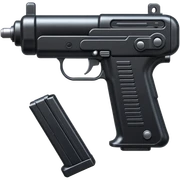 Uzi gun sticker