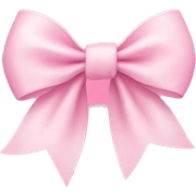 Light pink bow sticker