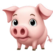 Pig sticker