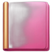 pink book sticker